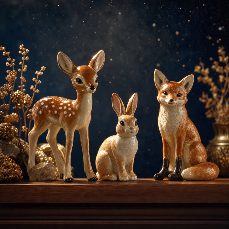 Ceramic animal figurines
