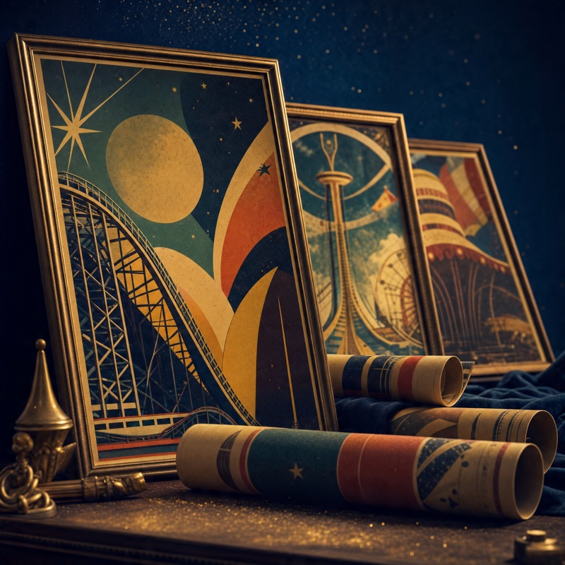 Vintage attraction posters
